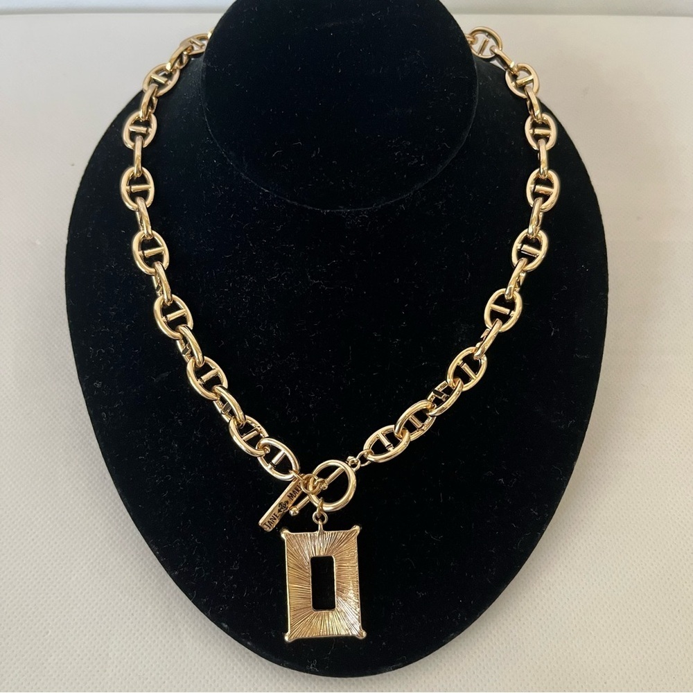 Jane Marie Gold Tone Chunky Chain Necklace